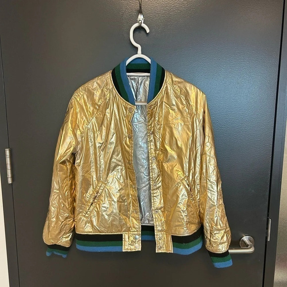 Fun Y2K Levi’s reversible thermal jacket women’s medium but is def for  all - Picture 2 of 9